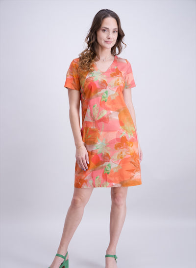 Corail, Fuchia Et Vert