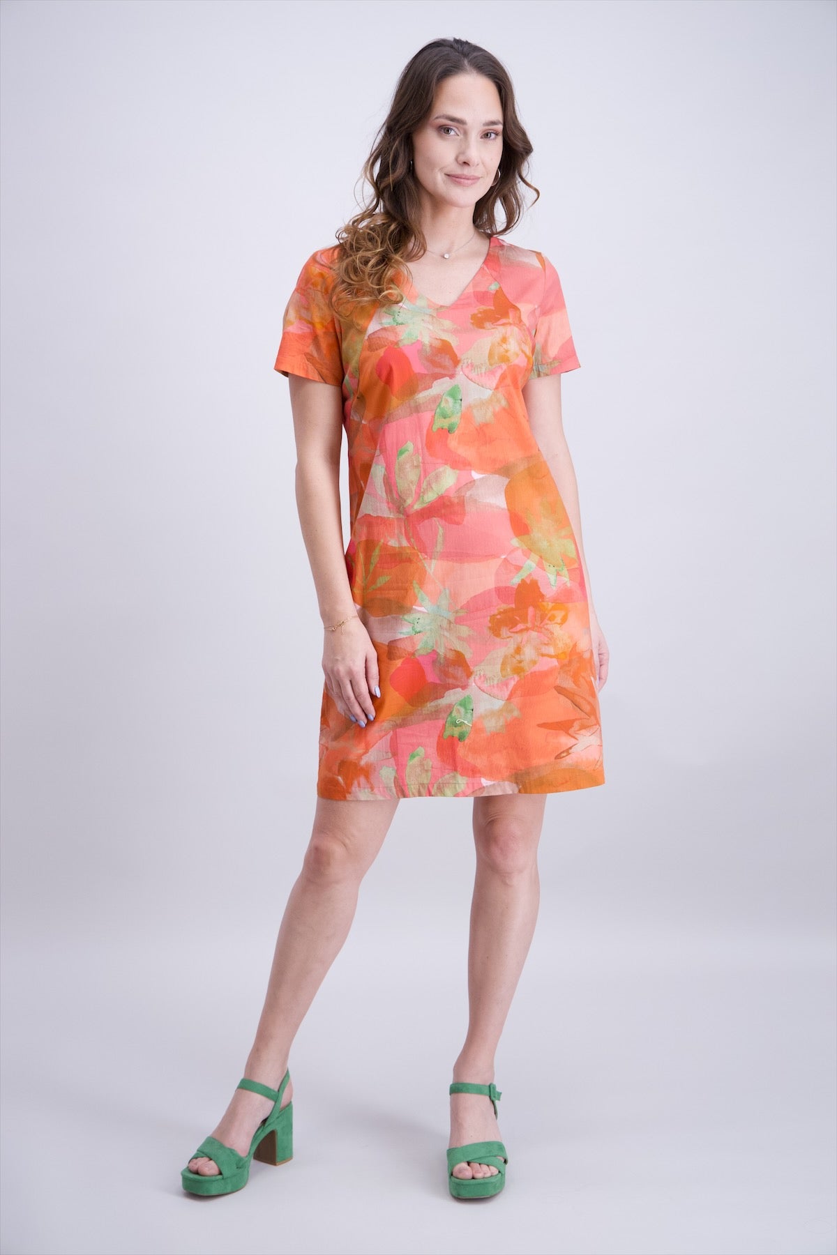 Corail, Fuchia Et Vert