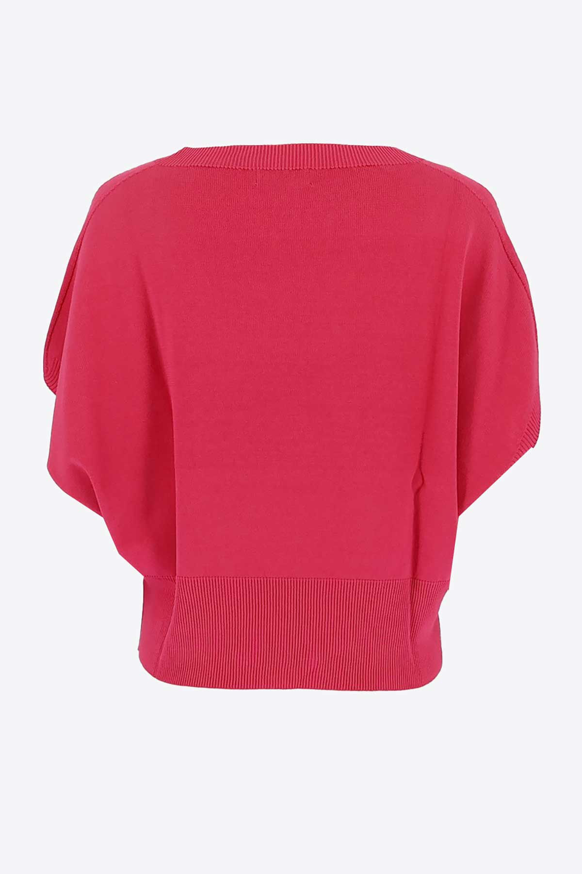 Pull ample uni en fine maille