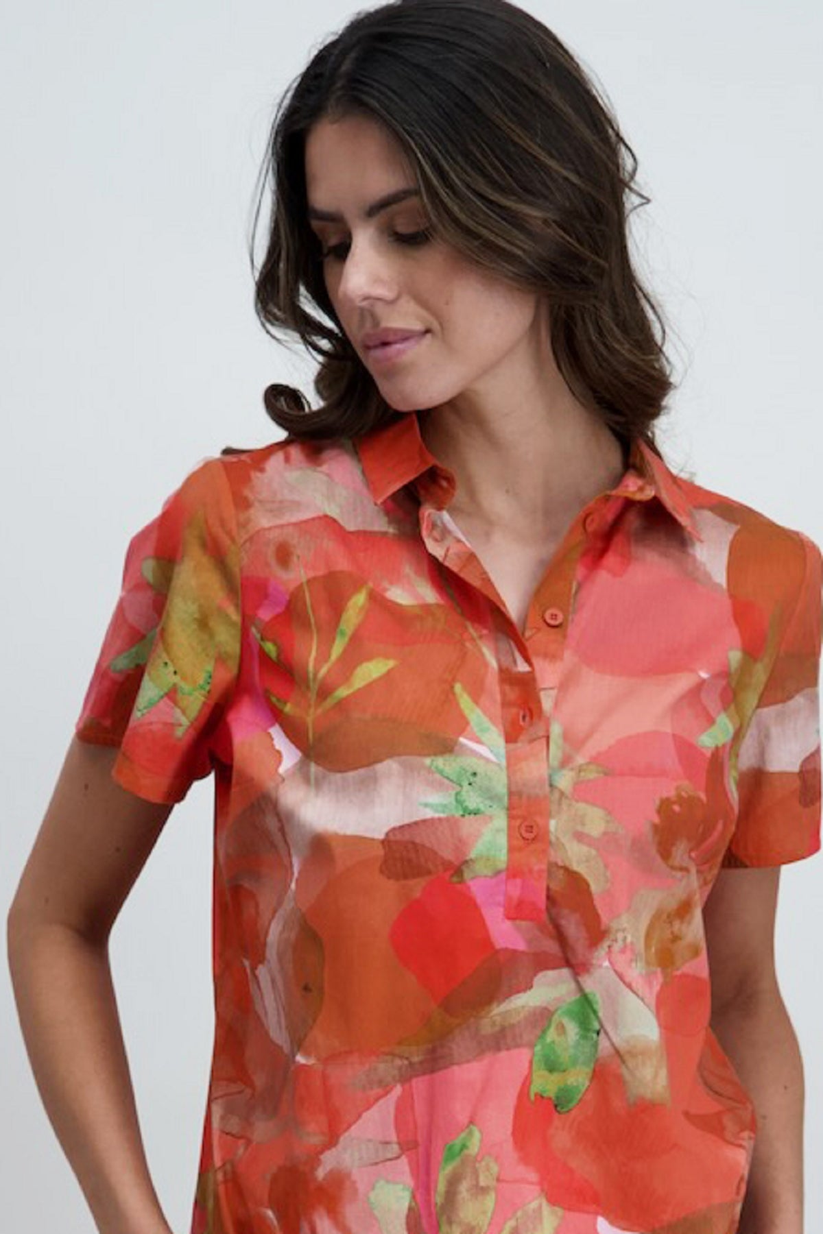 Corail, Fushia Et Vert